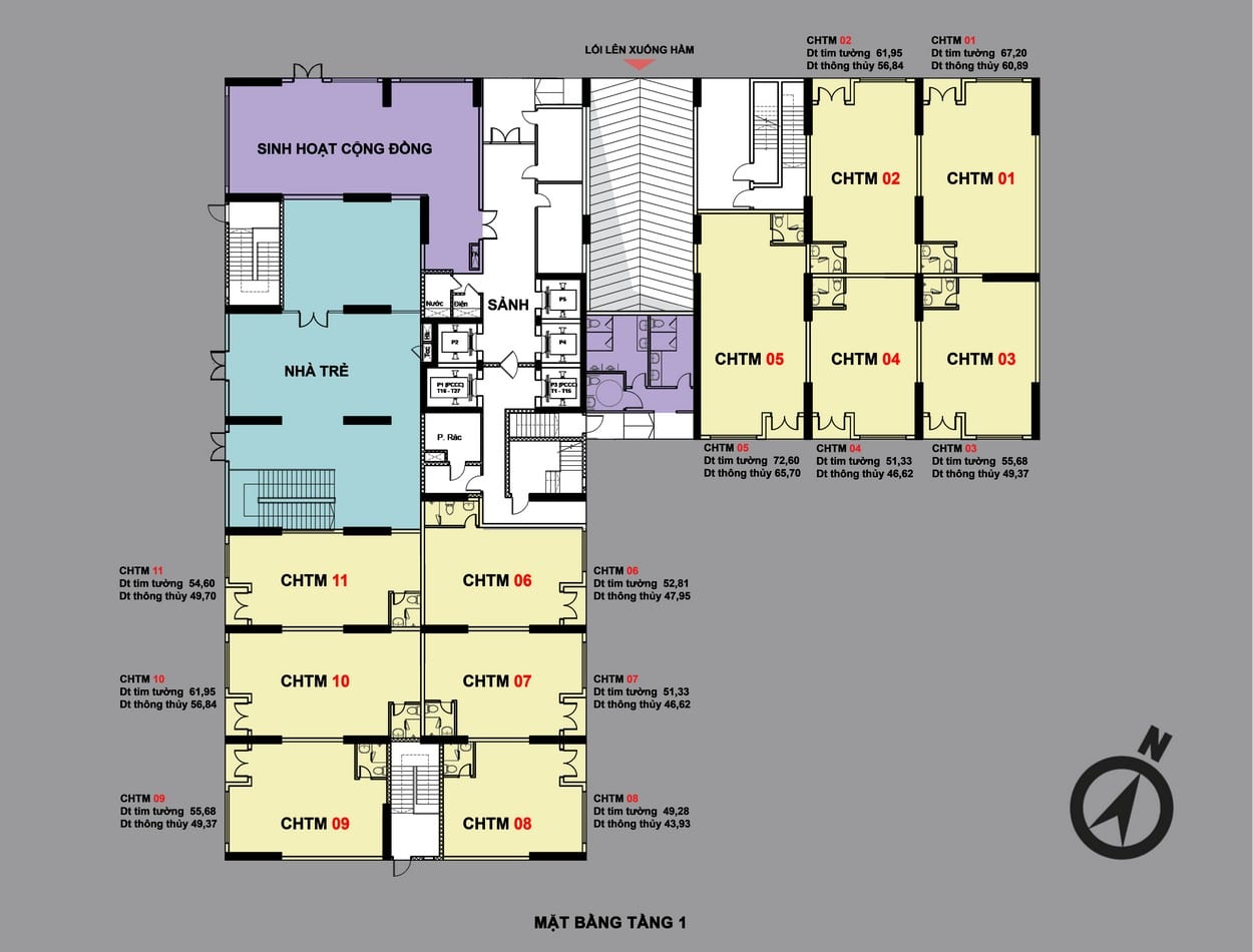 Mặt bằng tầng 1