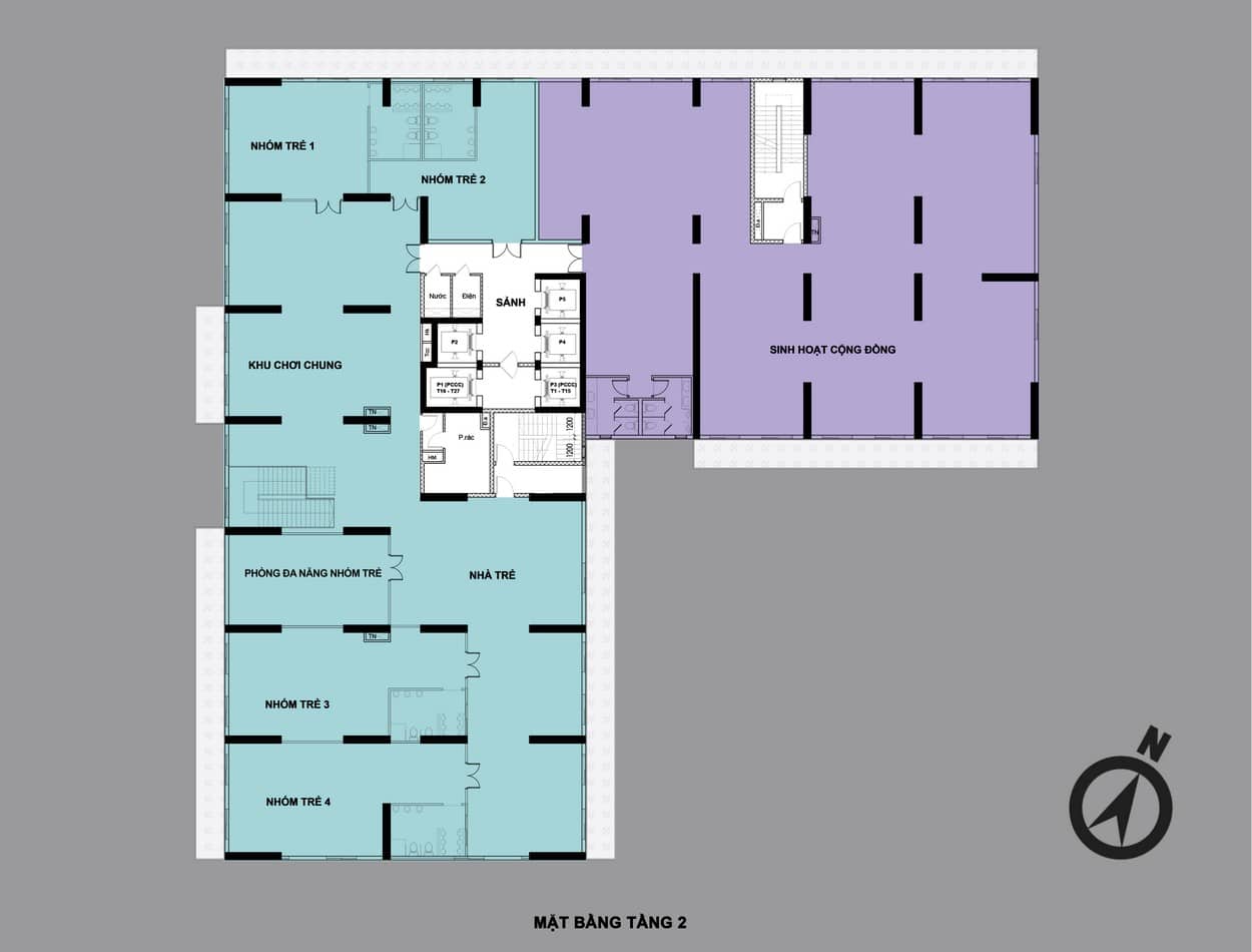 Mặt bằng tầng 2