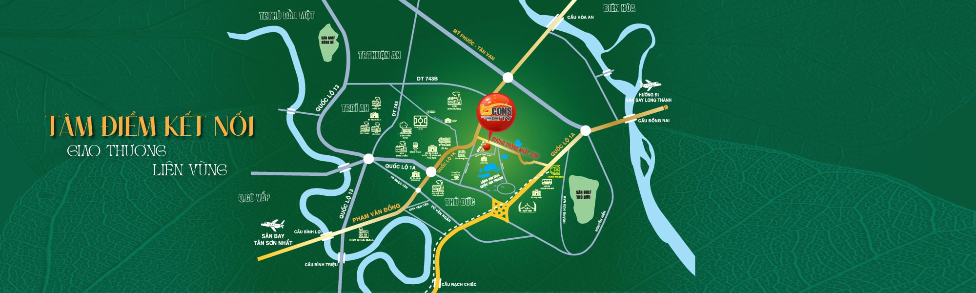 Vị trí dự án Bcons City