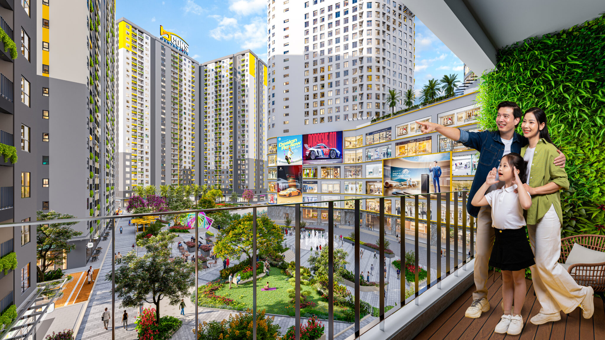 Tòa tháp view đẹp nhất, đối diện tháp đôi tại Bcons Center City